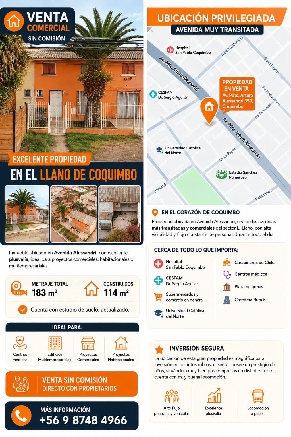 Vendo excelente propiedad, Coquimbo en Coquimbo